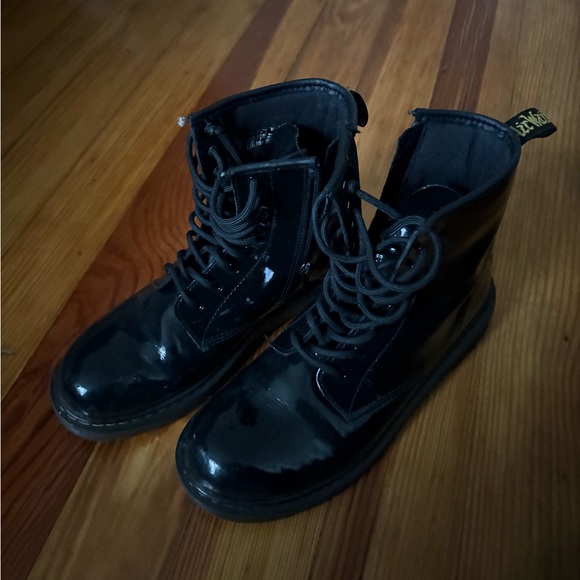 Dr. Martens Shoes - Dr. Martens Black Combat Boots